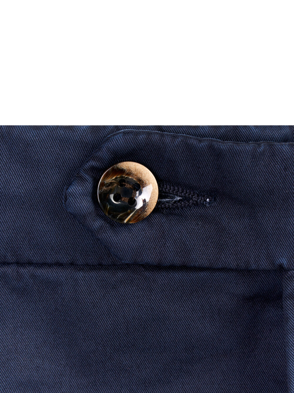 Pantalone in cotone blu - immagine 3